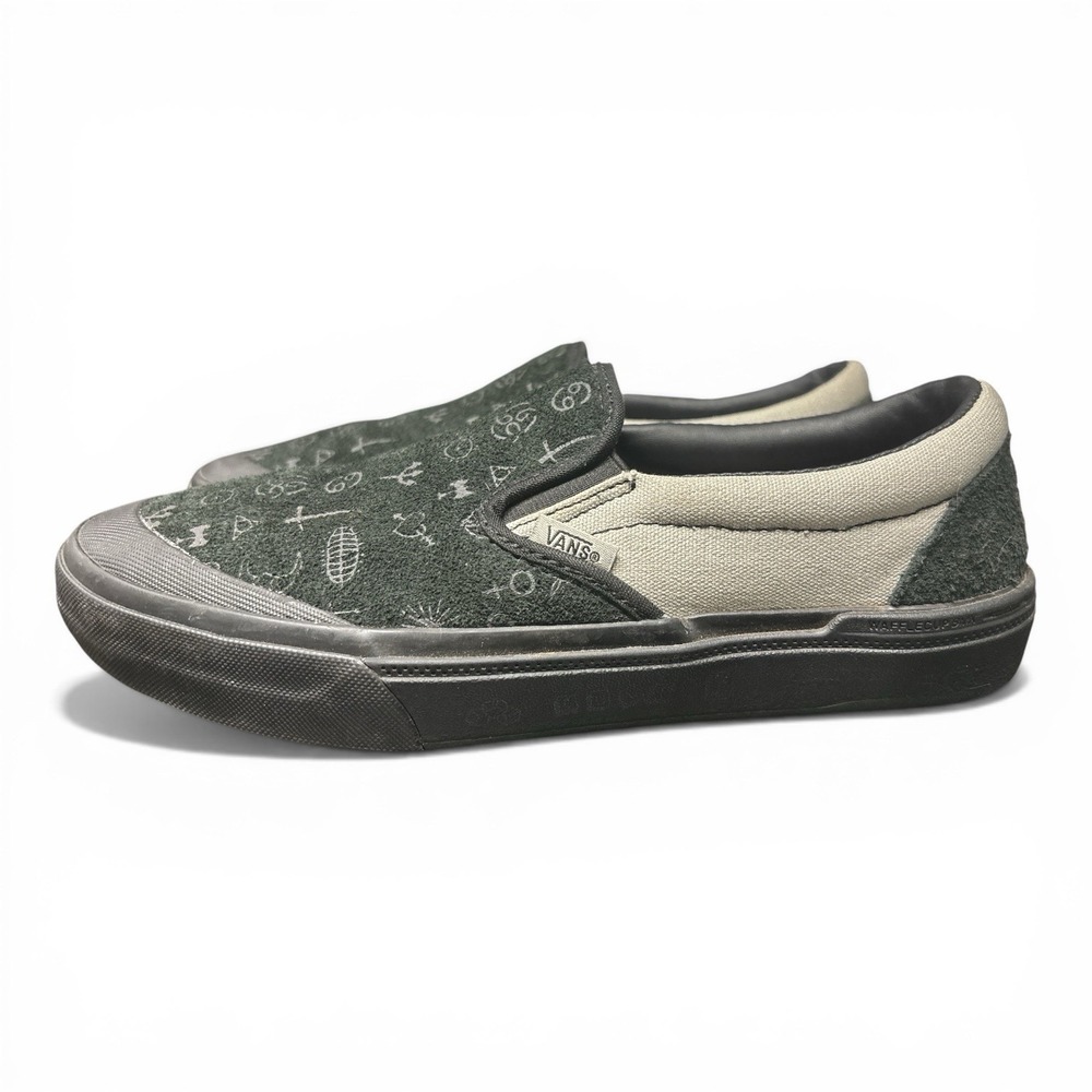 Vans X Cult BMX Black And Gray  Slip On, Men's 7.5, Women's 8.5